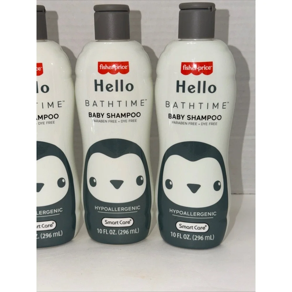 Fisher-Price Hello Bathtime Baby Shampoo Hypoallergenic 10oz 4 Pack Penguin Lot